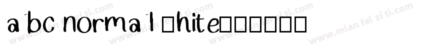 abc normal White字体转换